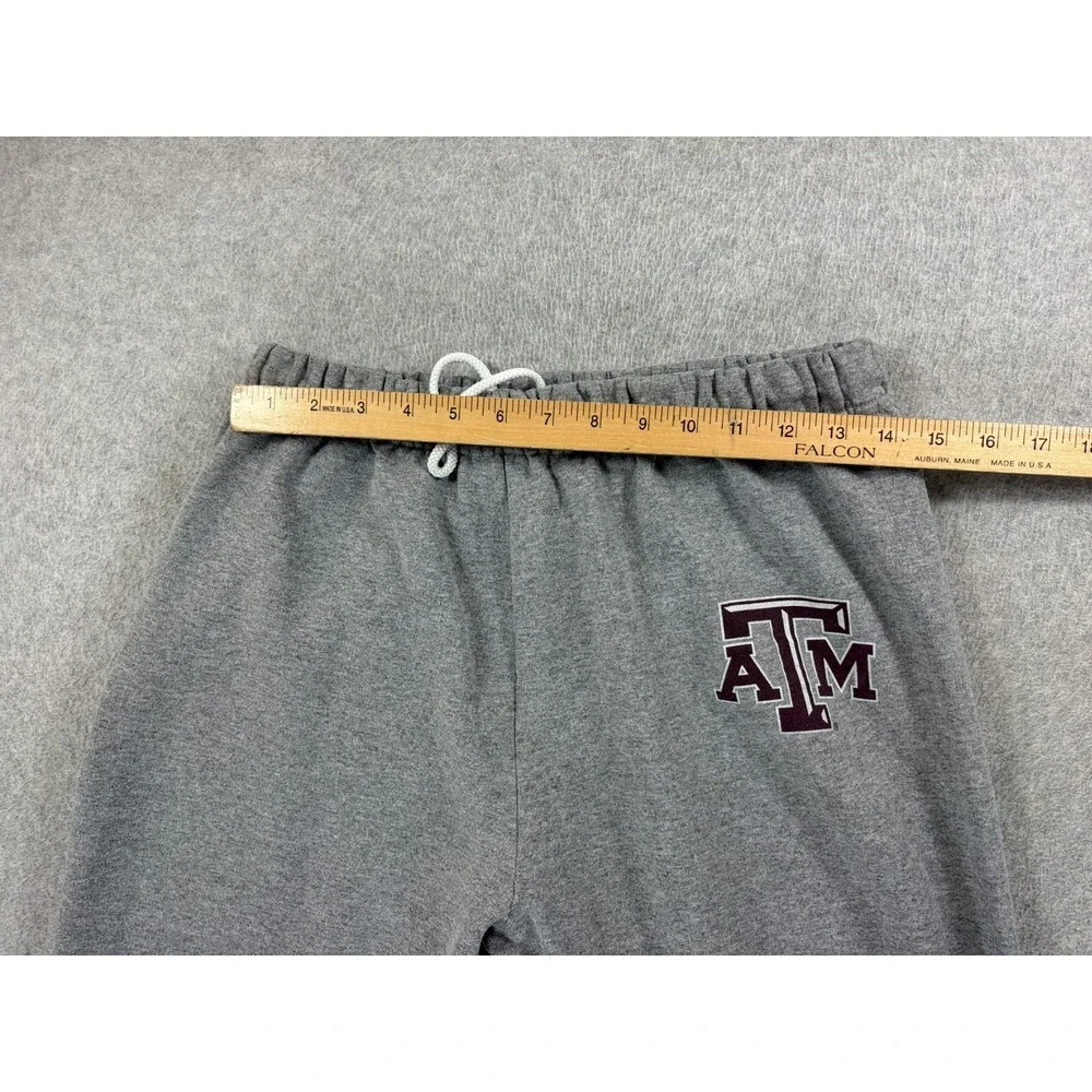 Texas A&M Aggies Screened Logo Campus Jogger Sweatpants (Men's Medium) Gray‎